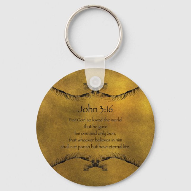John 3:16 keychain (Front)