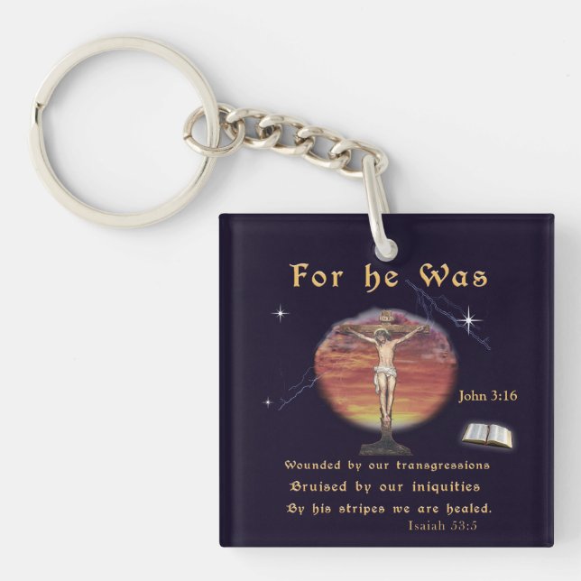 John 3:16 keychain (Front)