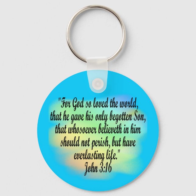 John 3:16 keychain (Front)