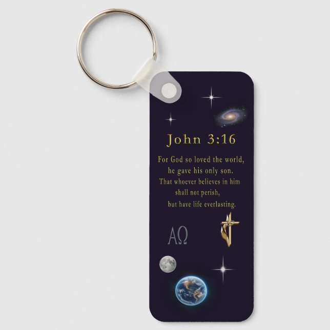 John 3:16 keychain (Front)