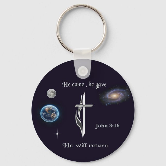 John 3:16  keychain (Front)
