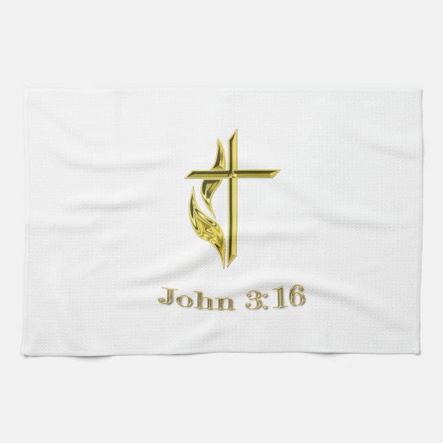 John 3:16 kitchen towel (Horizontal)