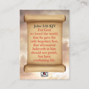 John 3:16 KJV Cards