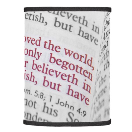 John 3:16 lamp shade (Right)