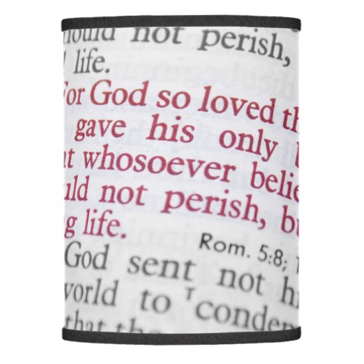 John 3:16 lamp shade (Front)
