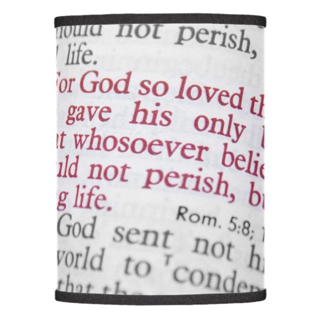 John 3:16 lamp shade (Front)