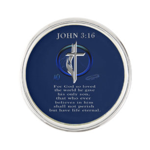 John 3:16 lapel pin