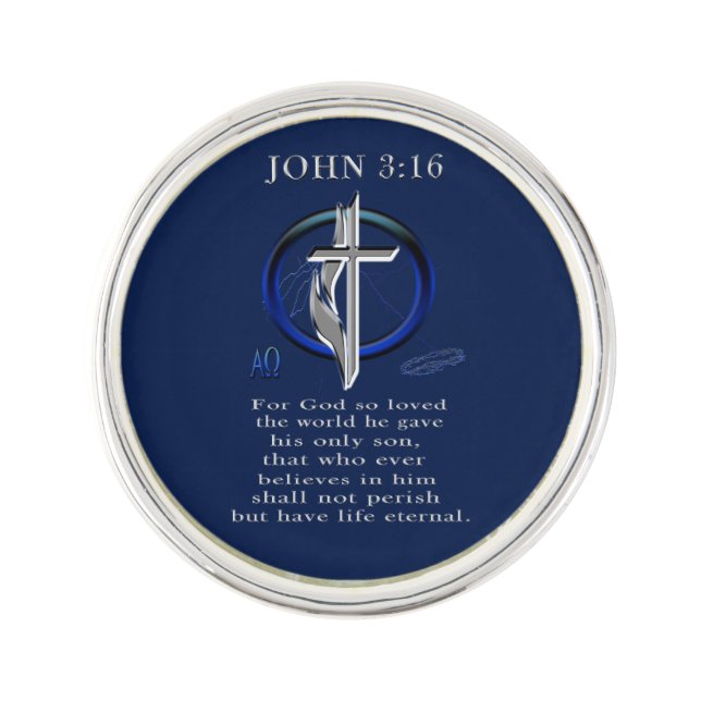 John 3:16 lapel pin (Front)