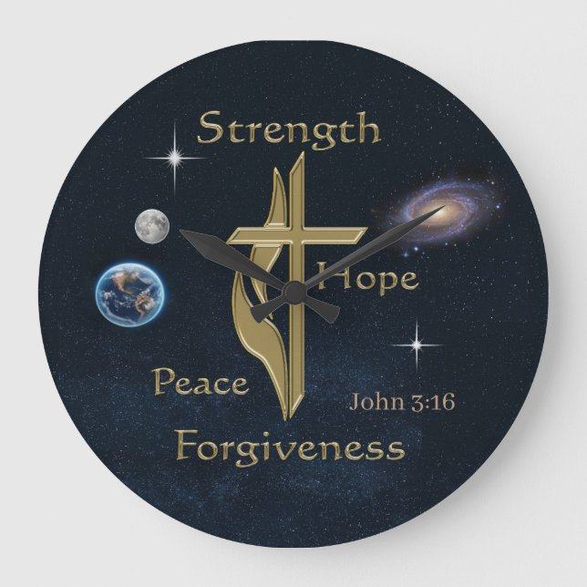 John 3:16 large clock (Front)
