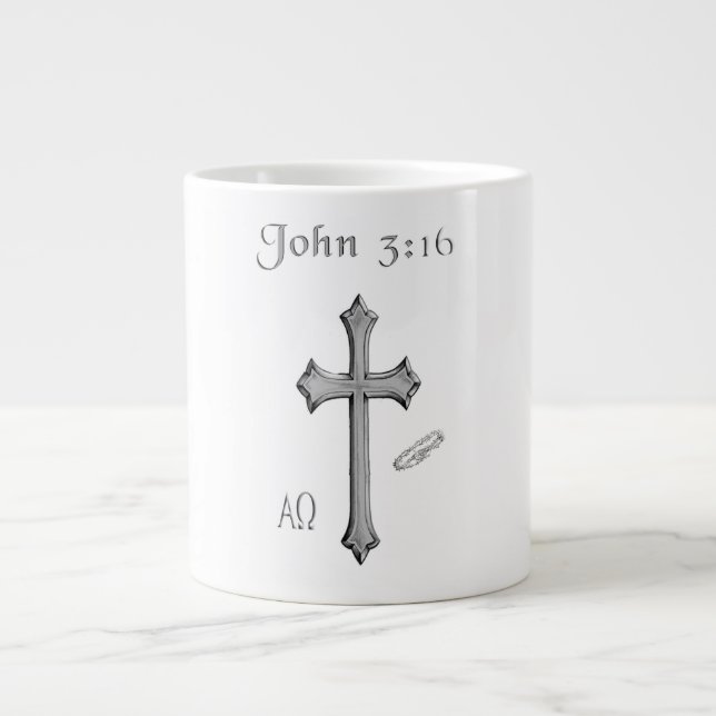 John 3:16 large coffee mug (Front)
