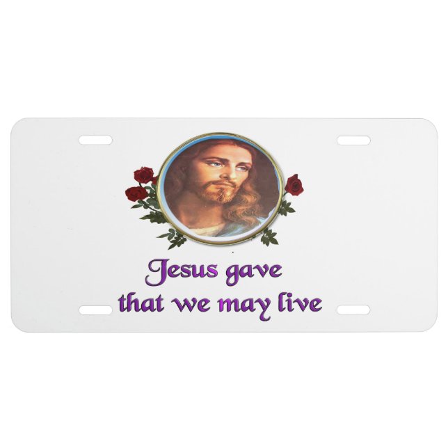 John 3:16 license plate (Front)
