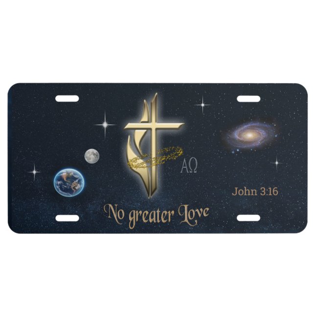 John 3:16 license plate (Front)
