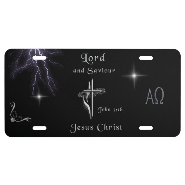 John 3:16 license plate (Front)
