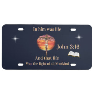 John 3:16 license plate