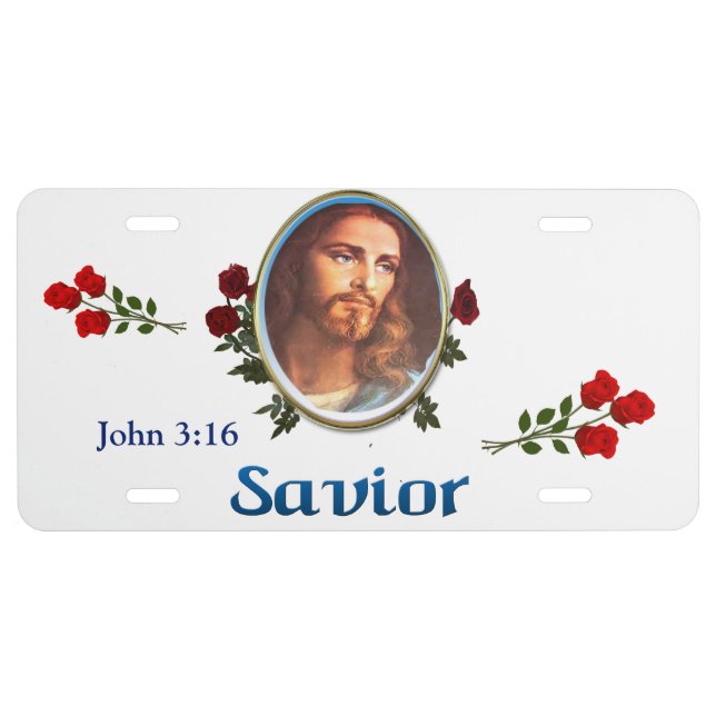 JOhn 3:16 License Plate (Front)
