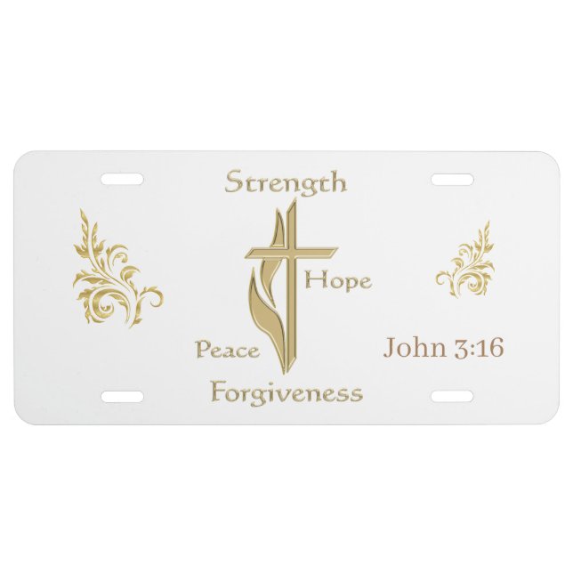 John 3:16 license plate (Front)