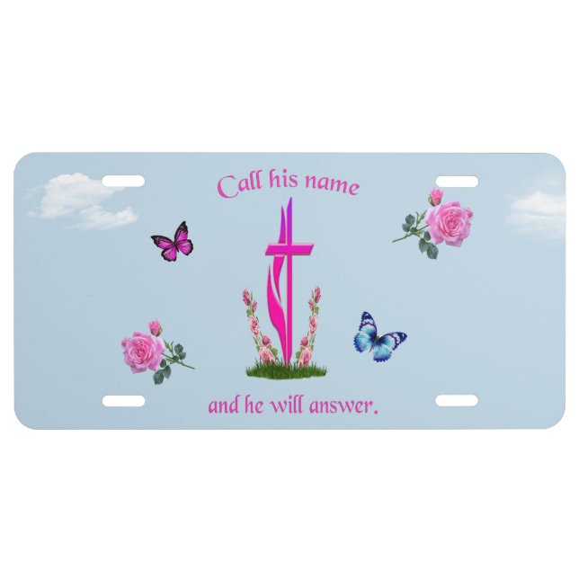 John 3:16 license plate (Front)