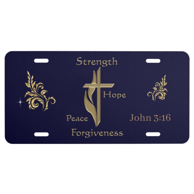 John 3:16 license plate (Front)