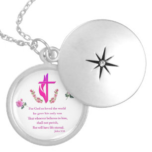 John 3:16 locket necklace