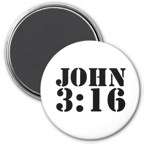 JOHN 316 Magnet for fridge or car 