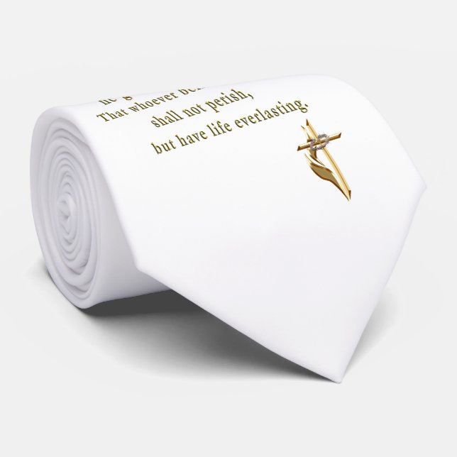 John 3:16 neck tie (Rolled)