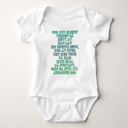 John 316 Norwegian Baby Bodysuit