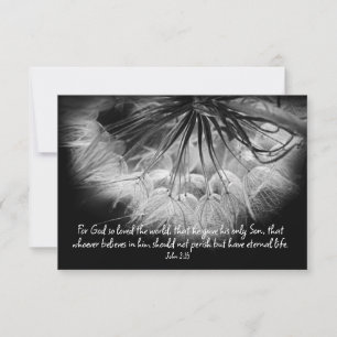 John 3:16 Note of Encouragement Nature Floral Card
