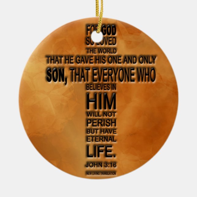 John 3:16 Ornament (Front)