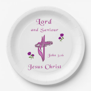 John 3:16 paper plates