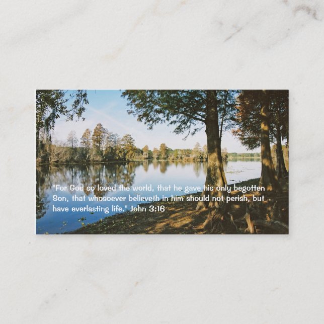 John 3:16 Personal "Business" Card (Front)