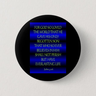 John 3:16 pinback button