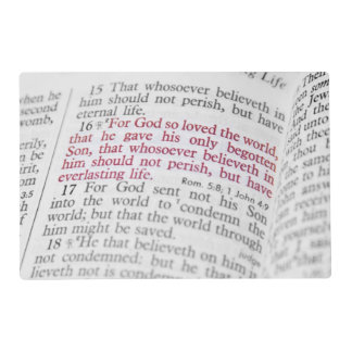 John 3:16 placemat