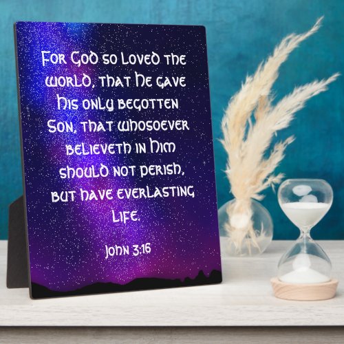 John 316  plaque