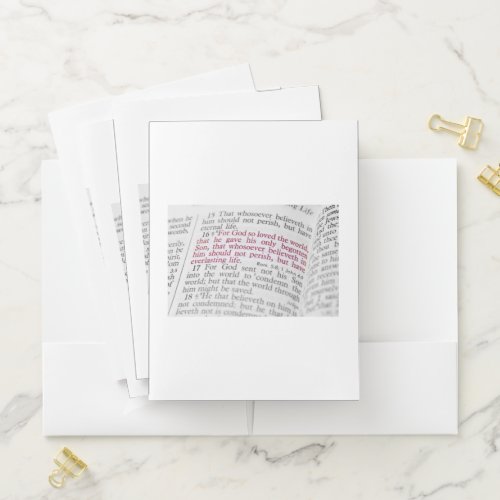 John 316 pocket folder