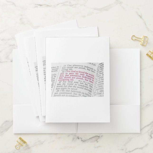 John 3:16 pocket folder (In Situ)