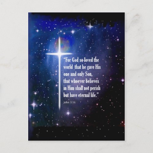 John 316 postcard