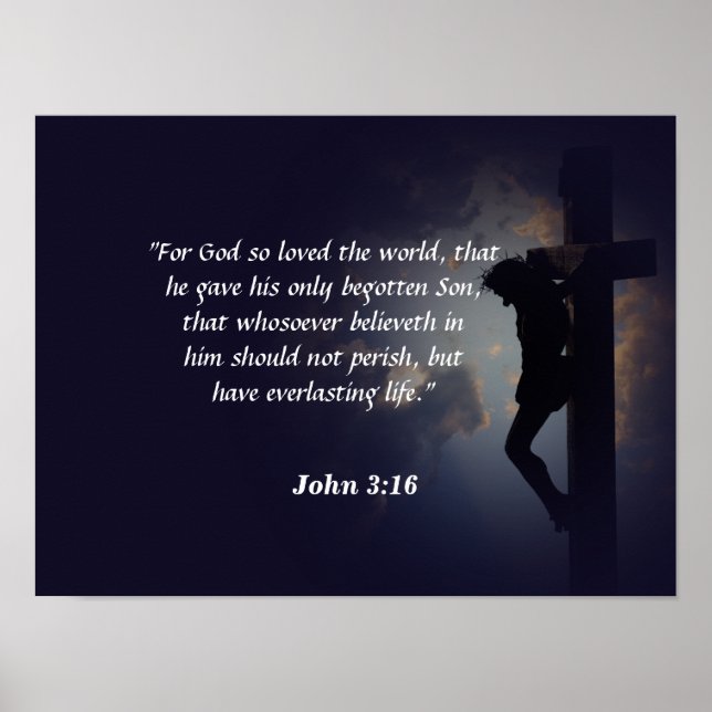 John 3:16 poster (Front)
