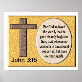 John 3 16 Posters, John 3 16 Prints, Art Prints, Poster Designs