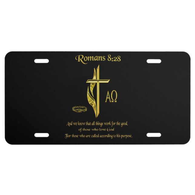 John 3:16 products license plate (Front)