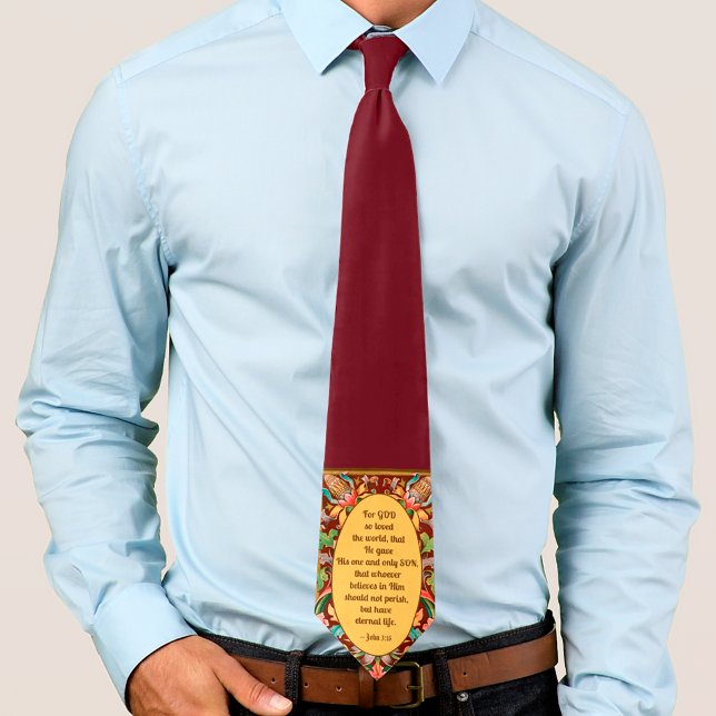 John 3:16 Quote Lenten Neck Tie (Creator Uploaded)
