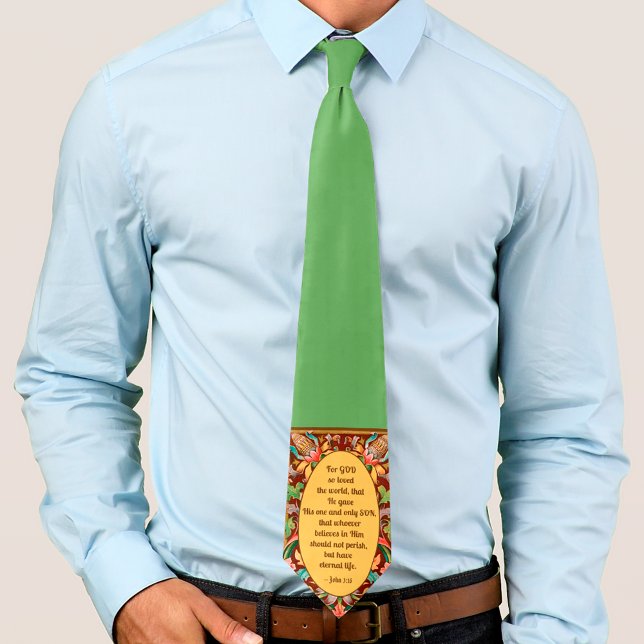 John 3:16 Quote Lenten Neck Tie (Creator Uploaded)