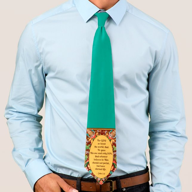 John 3:16 Quote Lenten Neck Tie (Creator Uploaded)