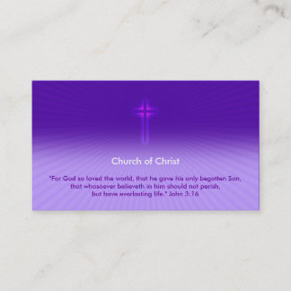 John 3:16 - Religious Cross Business Card