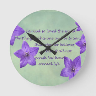 John 3:16 round clock