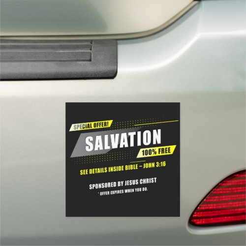 John 316 Salvation Special Offer 100 FREE Jesus Car Magnet