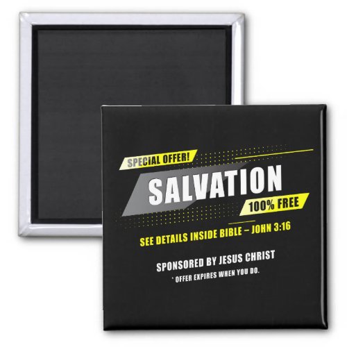John 316 Salvation Special Offer 100 FREE Jesus Magnet