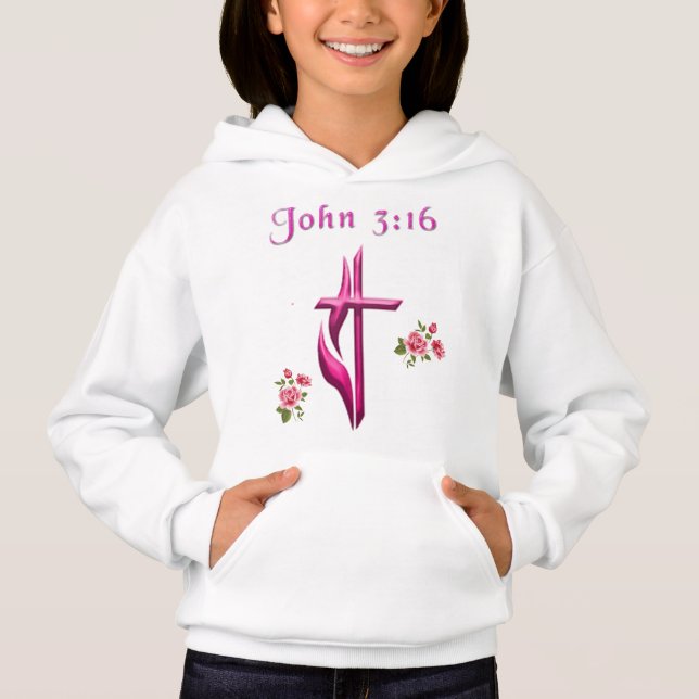 John 3:16 scripture hoodie (Front)