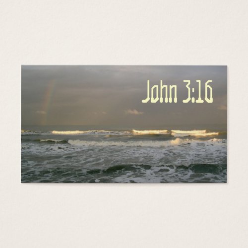 John 316 Scripture Memory Card Sunset