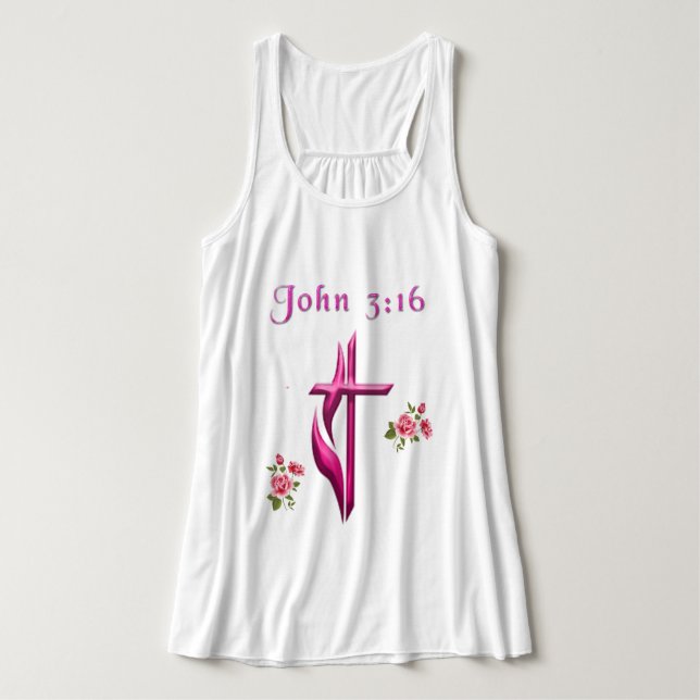 John 3:16 scripture tank top (Design Front)
