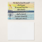 John 3:16 sharing Card (Front & Back)